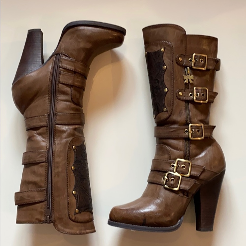 Dollhouse Brown Boots NEVER WORN BRAND NEW!